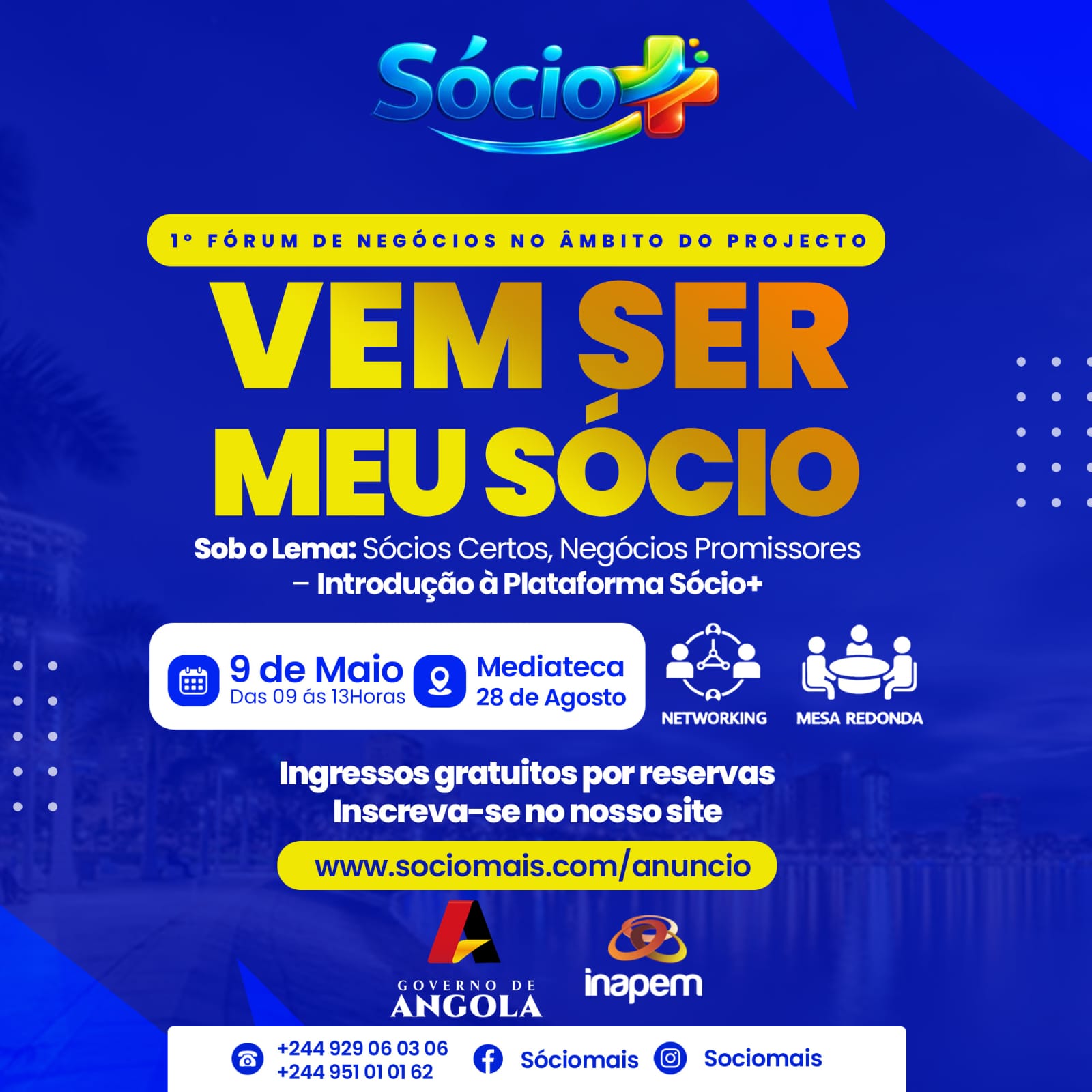 Flyer Oficial — Fórum Sócio+